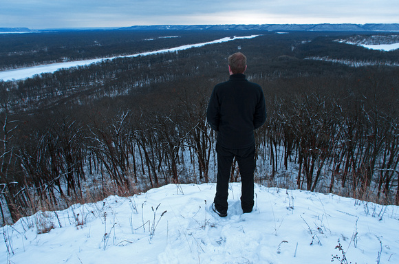 Looking Out Over the Winter Valley