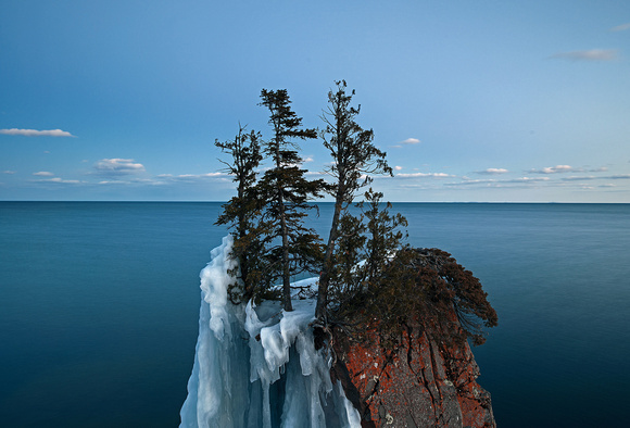 March Twilight at Lake Superior