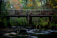 The Bridge Over Bear Creek In Fall