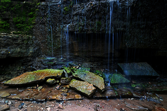 Shattered Limestone at Hidden Falls
