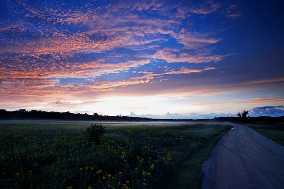 The Prairie Sky at Sunset